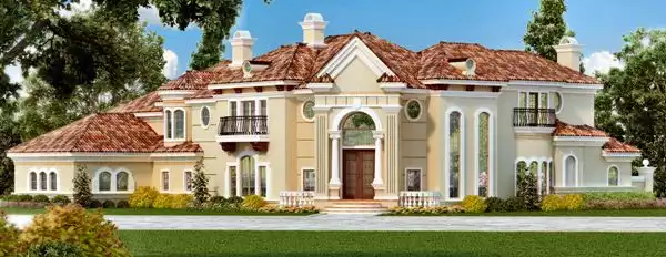 image of tuscan house plan 4520
